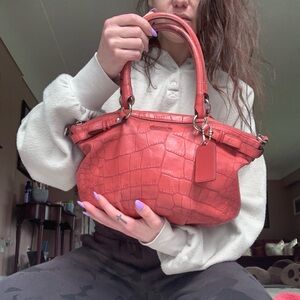 Coach 2013 Madison Lindsey Crocodile Satchel